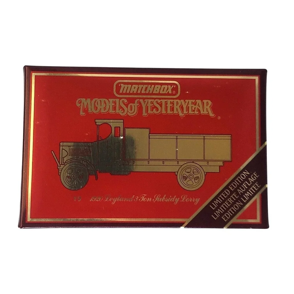 1985 Matchbox Models of Yesteryear Y-9 1920 Leyland 3 Ton Subsidy Lorry 1:43